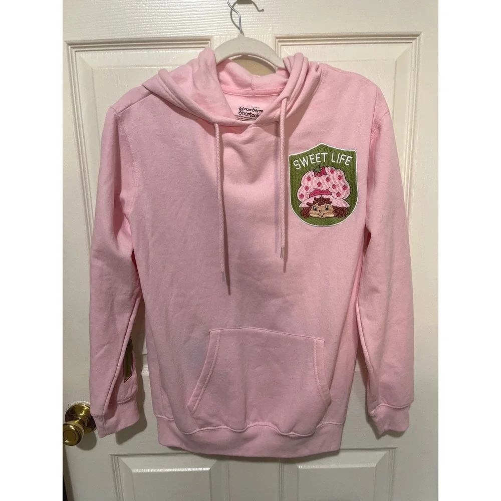 Freeze Hoodie Women S Pink Strawberry Shortcake Sweet Life Graphic